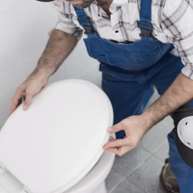 Installation d'un nouveau WC sur pied